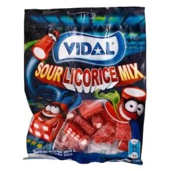 Gominola Vidal Sour Licorice Mix - Caja 14 unidades