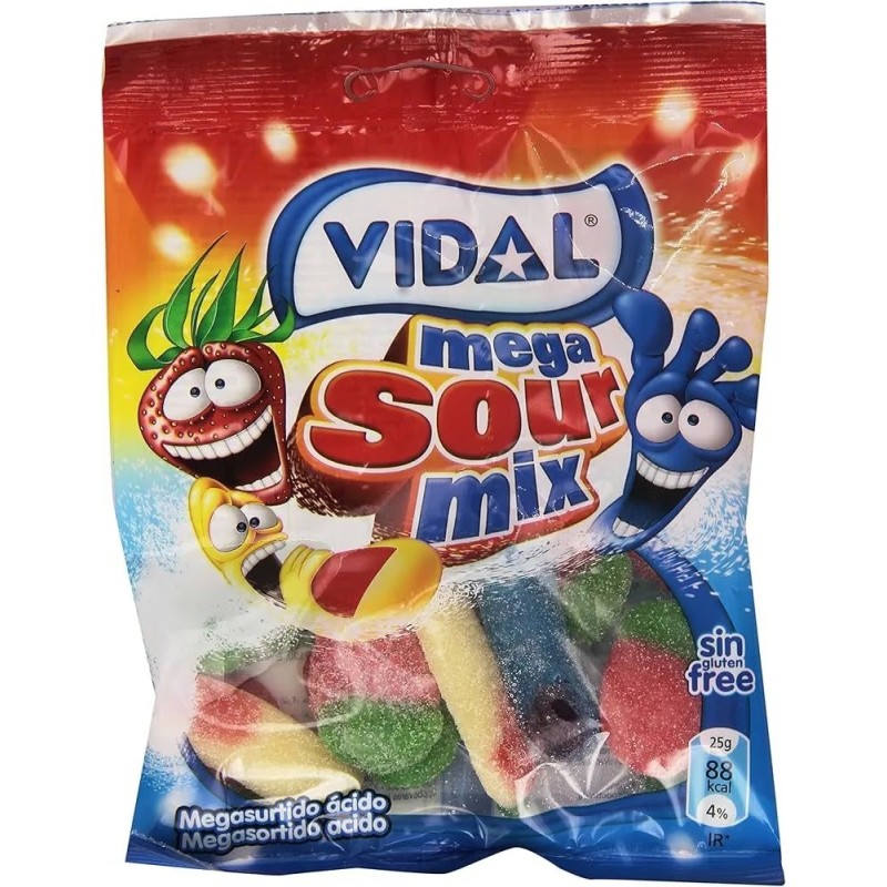 Gominola Vidal Sour Mix - Caja 14 unidades