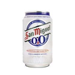 Cerveza San Miguel  00 Lata 33 cl. - Pack 24 unidades