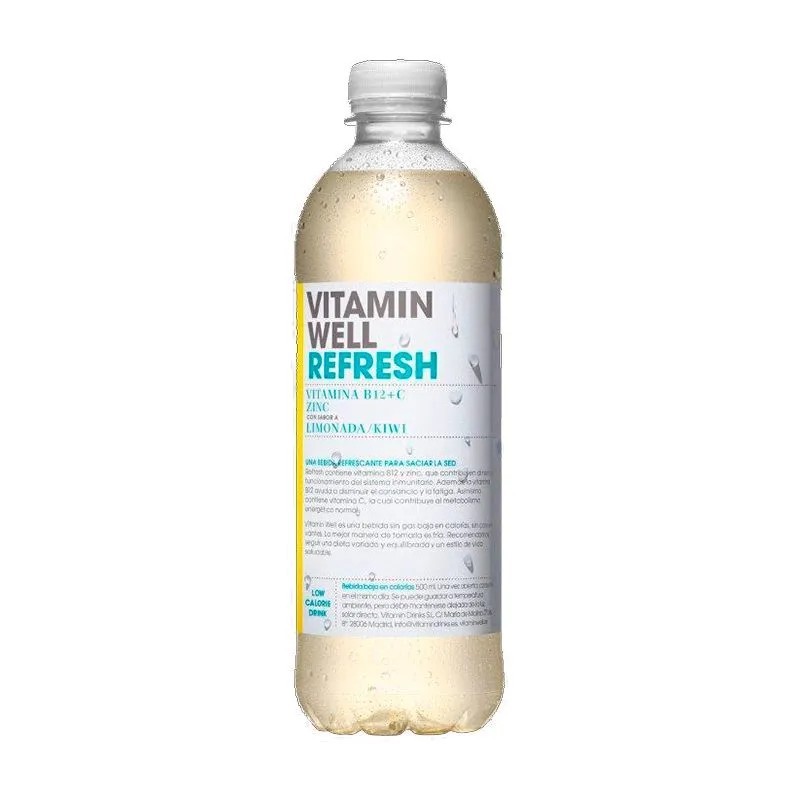 Vitamin Well Refresh Limonada/Kiwi 500 ml - Pack 12  unidades