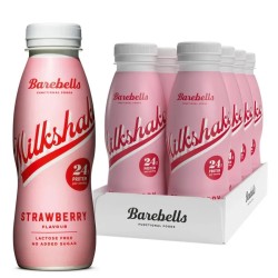 Barebells Milkshake Strawberry 0,33 l - Batido Proteínas - Pack 8 unidades