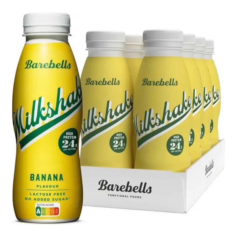 Barebells Milkshake Vanilla 0,33 l - Batido Proteínas - Pack 8 unidades
