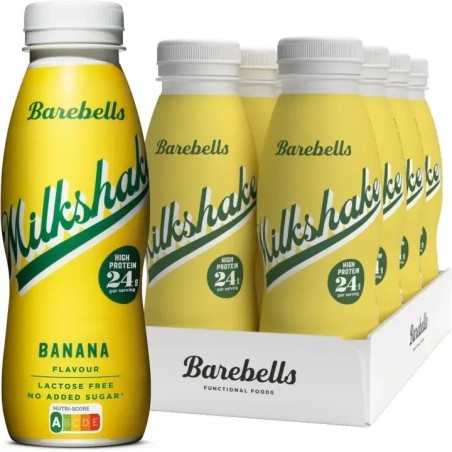 Barebells Milkshake Vanilla 0,33 l - Batido Proteínas - Pack 8 unidades